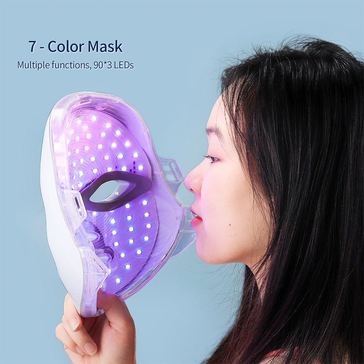 Premium LED Facial and Neck Rejuvenation Machine – Skin Rejuvenation Massager for Anti-Aging, Wrinkle Reduction
