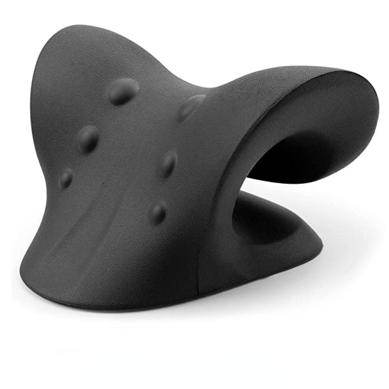 Premium Neck and Shoulder Stretcher Relaxer - Cervical Chiropractic Traction Device, Ergonomic Massage Pillow for Pain 