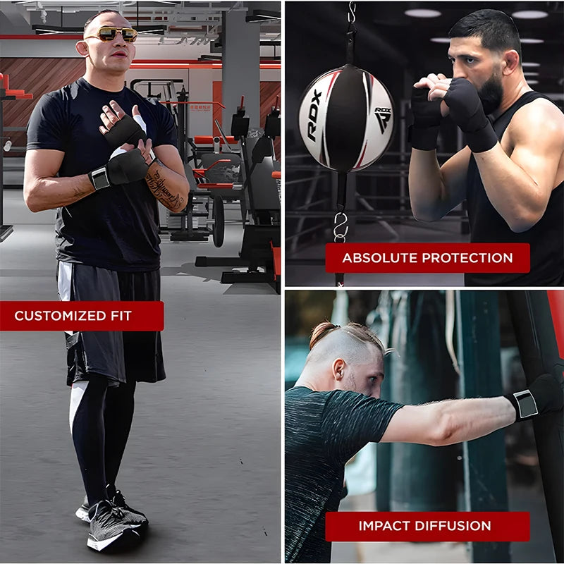 Premium MMA Half-Finger Boxing Gloves – Padded Foam Inner Gloves for Boxing, MMA, Muay Thai, Kickboxing, Taekwondo & Karate
