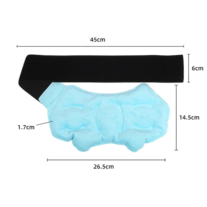 Premium Reusable Ankle Ice Heat Pack for Pain Relief, Hot Cold Compress Gel Wrap for Foot, Knee, Elbow, and Wrist Therapy, 