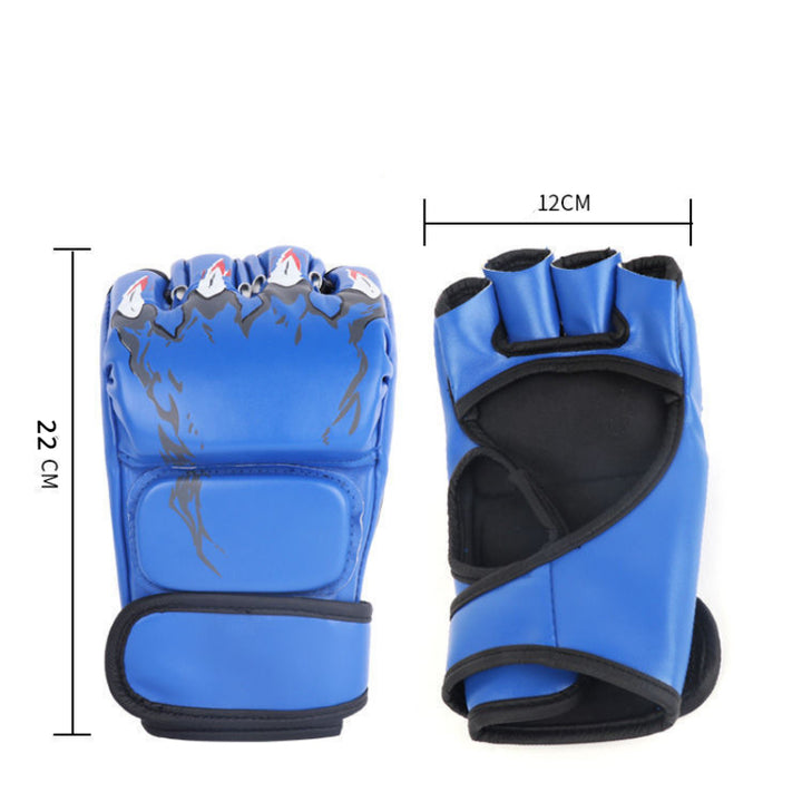 Premium Boxing Gloves for Adults – Professional Combat Training Gloves for Muay Thai, MMA, Kickboxing, & Sanda – Half 