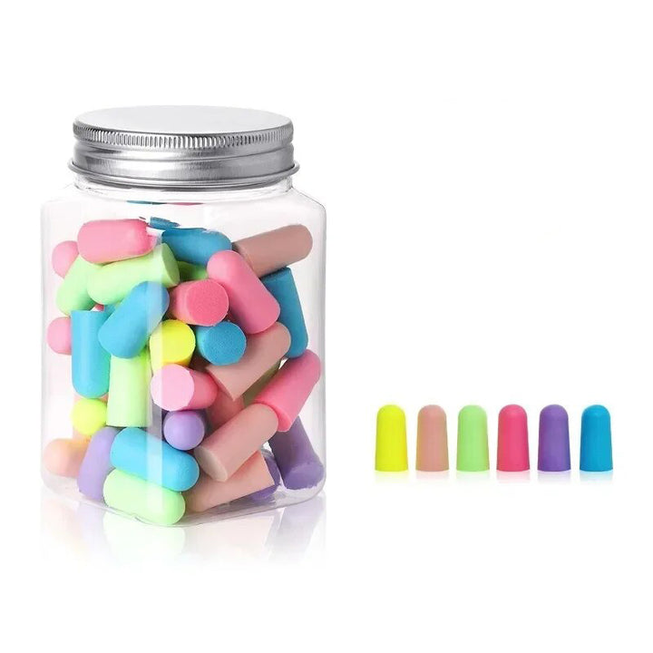 Premium Noise Reduction Earplugs - 10/24/60pcs Comfortable Soft Foam Ear Plugs for Sleep, Anti-Noise Ear Protector, Effective