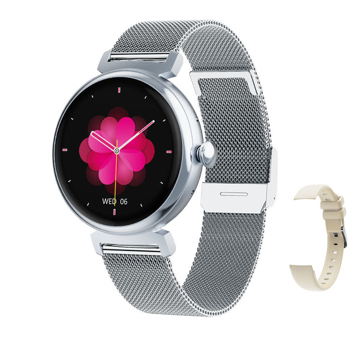 Premium Fashion Smartwatch for Women, 1.04" AMOLED Screen, Bluetooth Call, Metal Body, IP68 Waterproof, Heart Rate, Music Control, Sleep & Fitness Tracking, Multiple Sports Modes