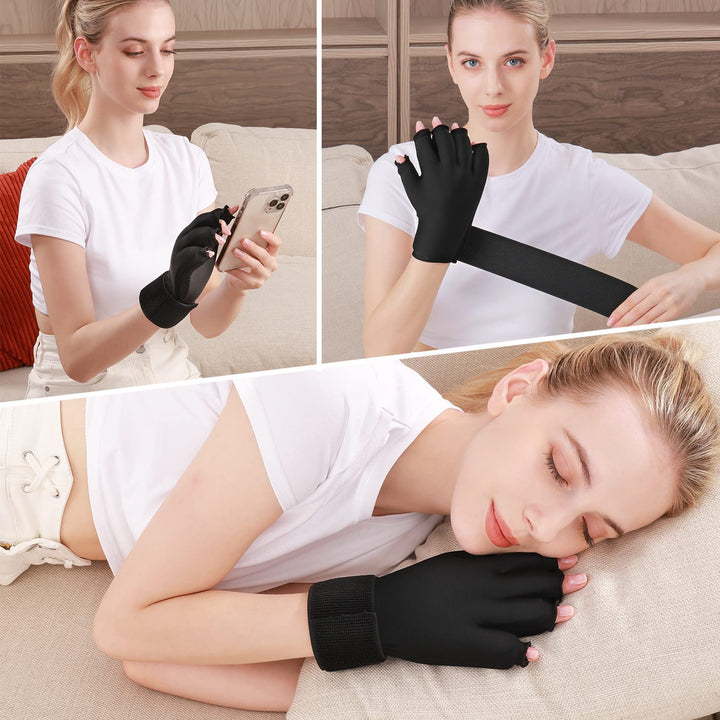 Premium Hot & Cold Therapy Gloves for Arthritis Relief – Adjustable Finger Compression Ice Pack for Wrist Sprains, Tendinitis
