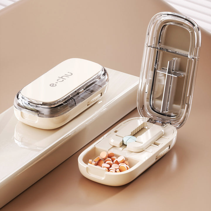 Premium Portable Pill Organizer – 3 Times A Day Medicine Box, Travel-Friendly, Compact Design with Waterproof Seal, Food