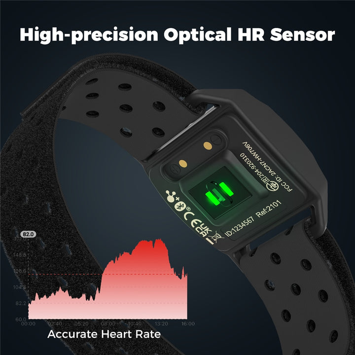 Premium Heart Rate Monitor Bracelet – Bluetooth 4.0 ANT+ Sensor for Cycling, Garmin & Wahoo Compatibility, Outdoor Fitness