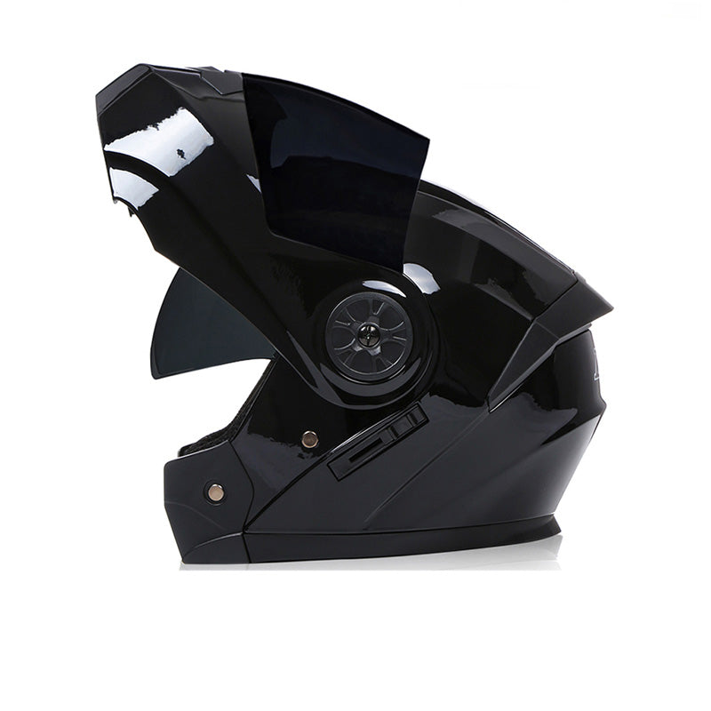 Premium Full Face Motorcycle Helmet - DOT & ECE Certified, Double Lens, Inner Sun Visor, Lightweight ABS Shell Removable Nose