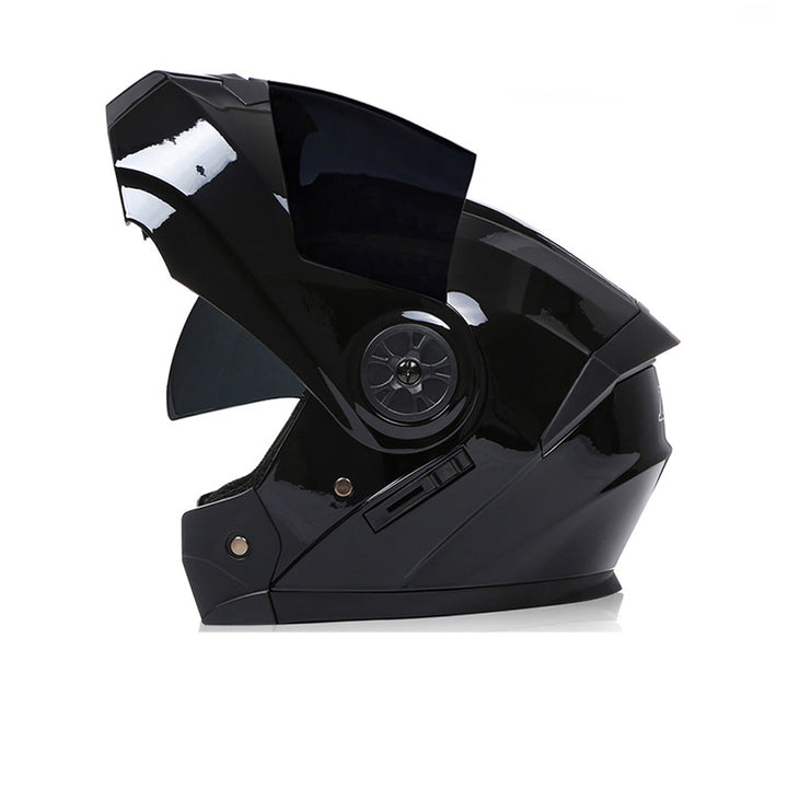 Premium Full Face Motorcycle Helmet - DOT & ECE Certified, Double Lens, Inner Sun Visor, Lightweight ABS Shell Removable Nose