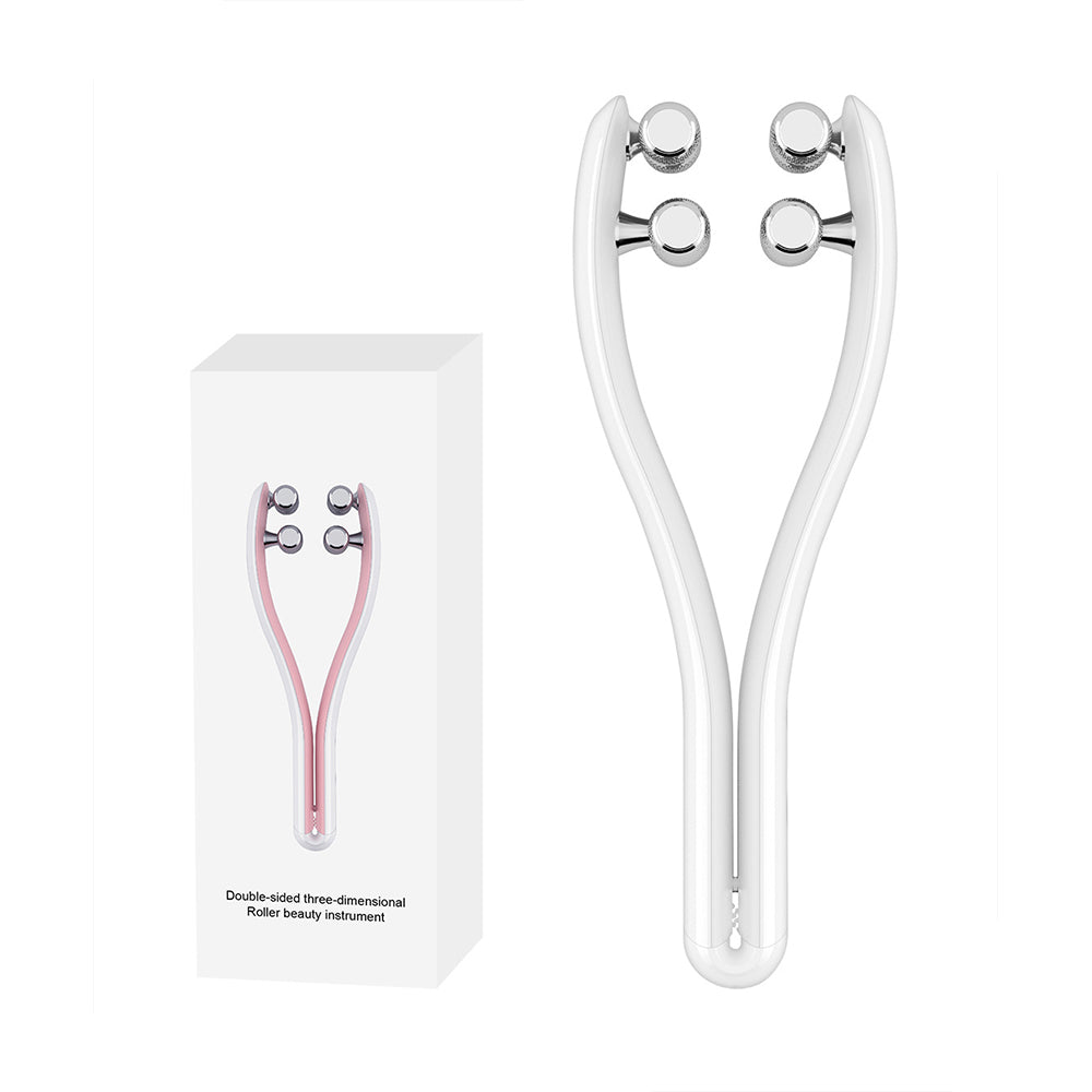 Premium Face Lifting Roller Facial Massager, 3D Y Shape Beauty Tool with EMS Microcurrent, Adjustable Speed, Skin Tightenin