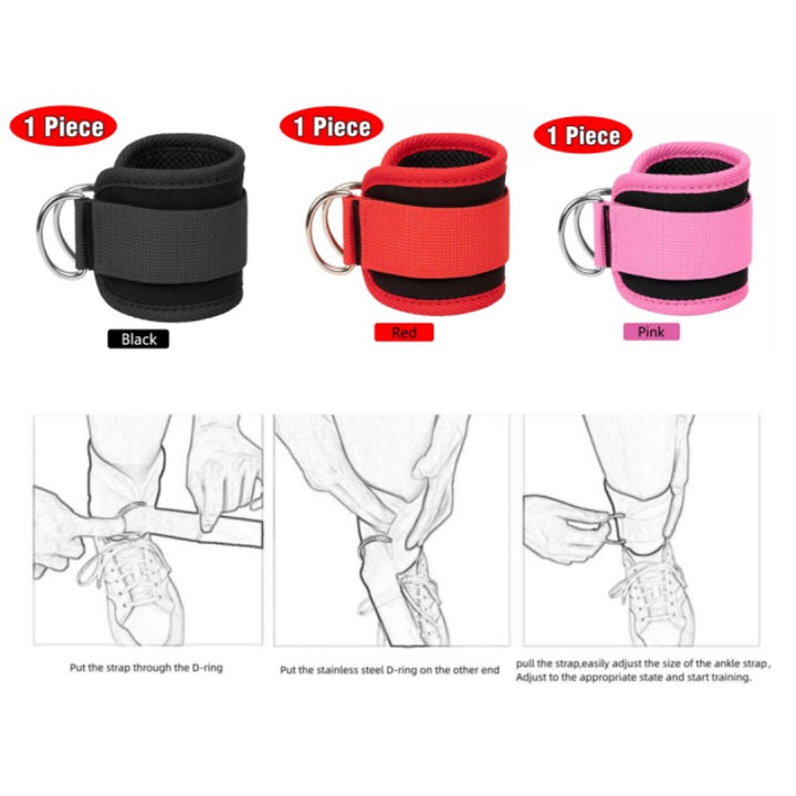 Premium Ankle Strap for Leg Strength Training – Protective Equipment for Taekwondo, Dumbbell Weight Assist, Adjustable 