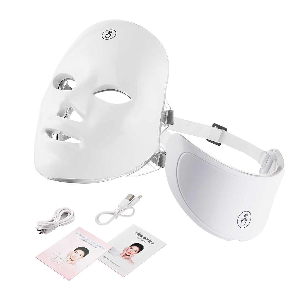 Premium LED Facial and Neck Rejuvenation Machine – Skin Rejuvenation Massager for Anti-Aging, Wrinkle Reduction