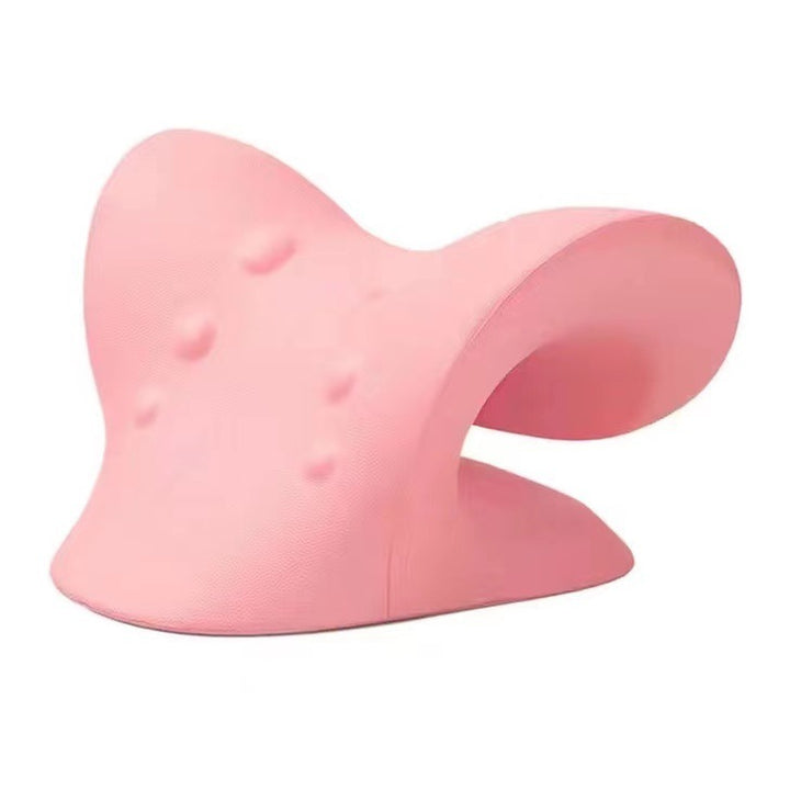 Premium Neck and Shoulder Stretcher Relaxer - Cervical Chiropractic Traction Device, Ergonomic Massage Pillow for Pain 