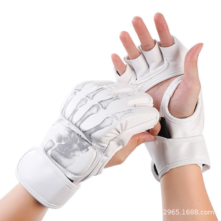 Premium Boxing Gloves for Adults – Professional Combat Training Gloves for Muay Thai, MMA, Kickboxing, & Sanda – Half 
