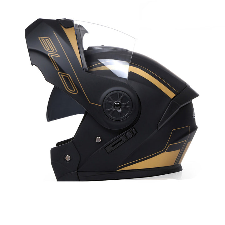 Premium Full Face Motorcycle Helmet - DOT & ECE Certified, Double Lens, Inner Sun Visor, Lightweight ABS Shell Removable Nose
