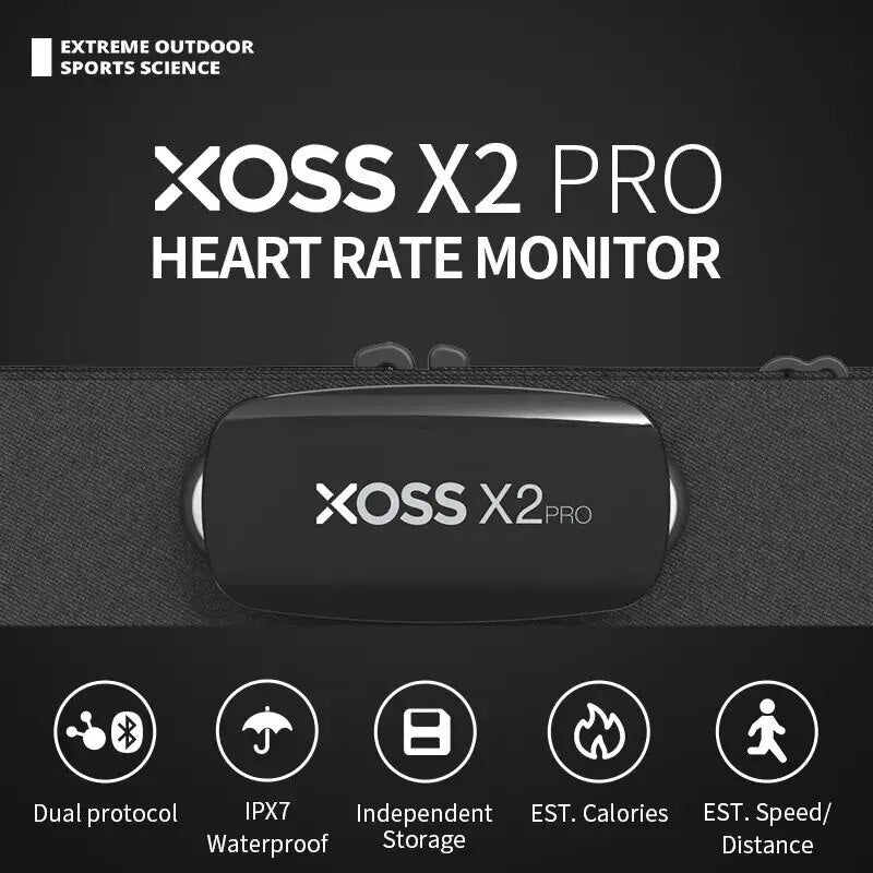Premium Heart Rate Monitor Sensor – Rechargeable Battery, Data Storage for Swimming, Running, Cycling, Fitness & Sailboat