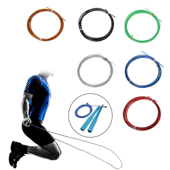 Premium Crossfit Speed Jump Rope Replacement Cable – 3m PVC Coated Steel Wire for Durable, High-Speed Workouts, 2.5mm 