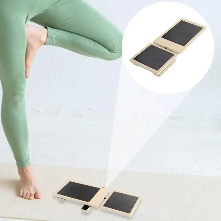 Premium Ankle Balance Board – Foot Strengthener for Pilates & Stability Training, Relieves Plantar Fasciitis, Improves Balance & Posture, Wood Design for Ankle Sprain Rehab, 30cm x 10.8cm