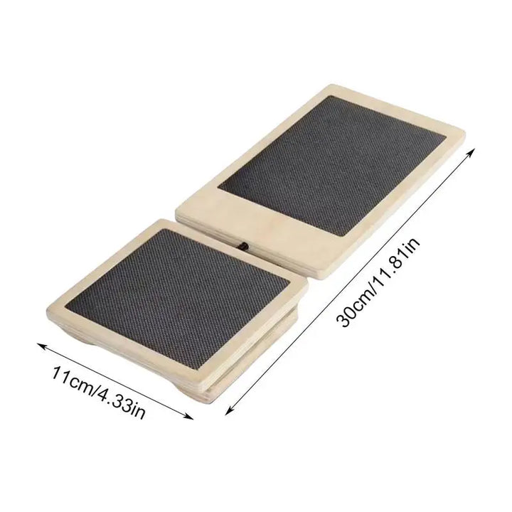 Premium Ankle Balance Board – Foot Strengthener for Pilates & Stability Training, Relieves Plantar Fasciitis, Improves Balance & Posture, Wood Design for Ankle Sprain Rehab, 30cm x 10.8cm
