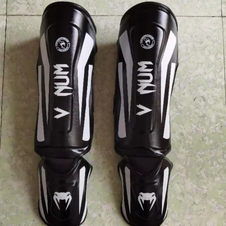 Premium Kickboxing Leg Guards – Muay Thai Ankle Protector, MMA Shin & Boxing Thickened Fighting Gear, Protective Ankle 