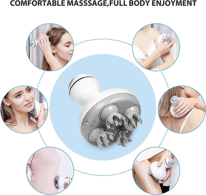 Premium Electric Cordless Scalp Massager for Hair Growth, Deep Clean, and Stress Relief – Rechargeable, Waterproof, 4 Modes,