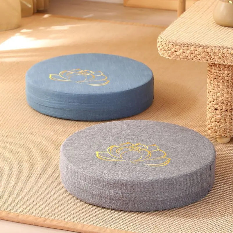 Premium Meditation Cushion – 40x6cm Japanese Tatami Backrest Pillow – Removable & Washable Cloth, Hard Texture for Comfort