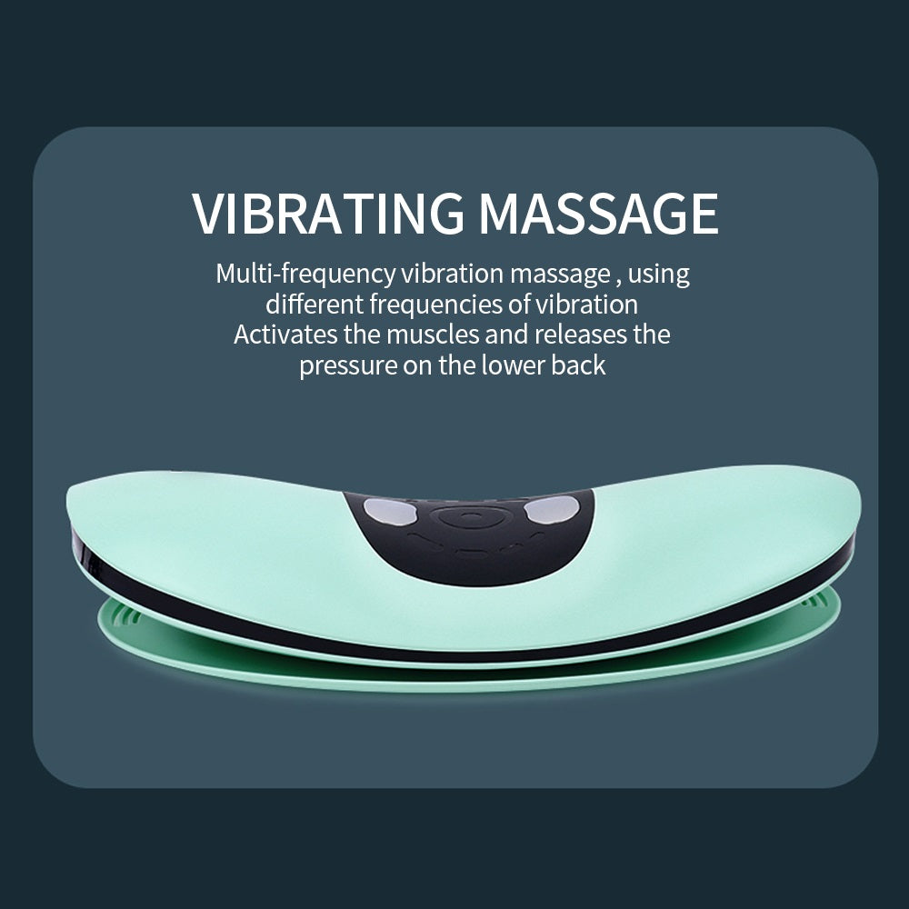 Premium Electric Lumbar Traction Device for Lower Back Pain Relief – Vibration & Thermal Therapy, Ergonomic Design,