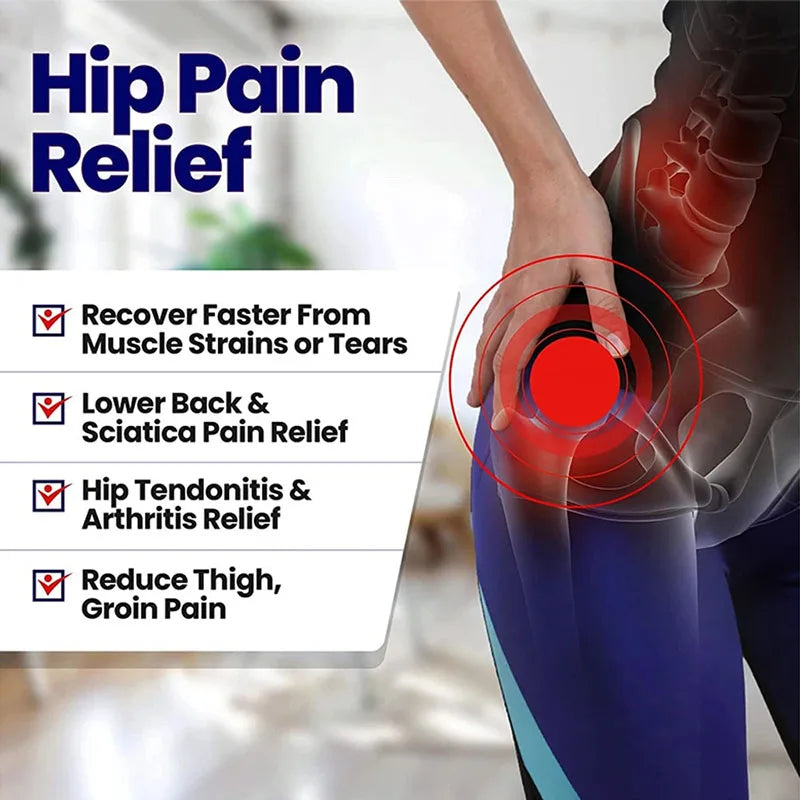 Premium Groin Hip Brace for Sciatica Pain Relief - Adjustable Compression Wrap for Injury Recovery, Supports Hamstring