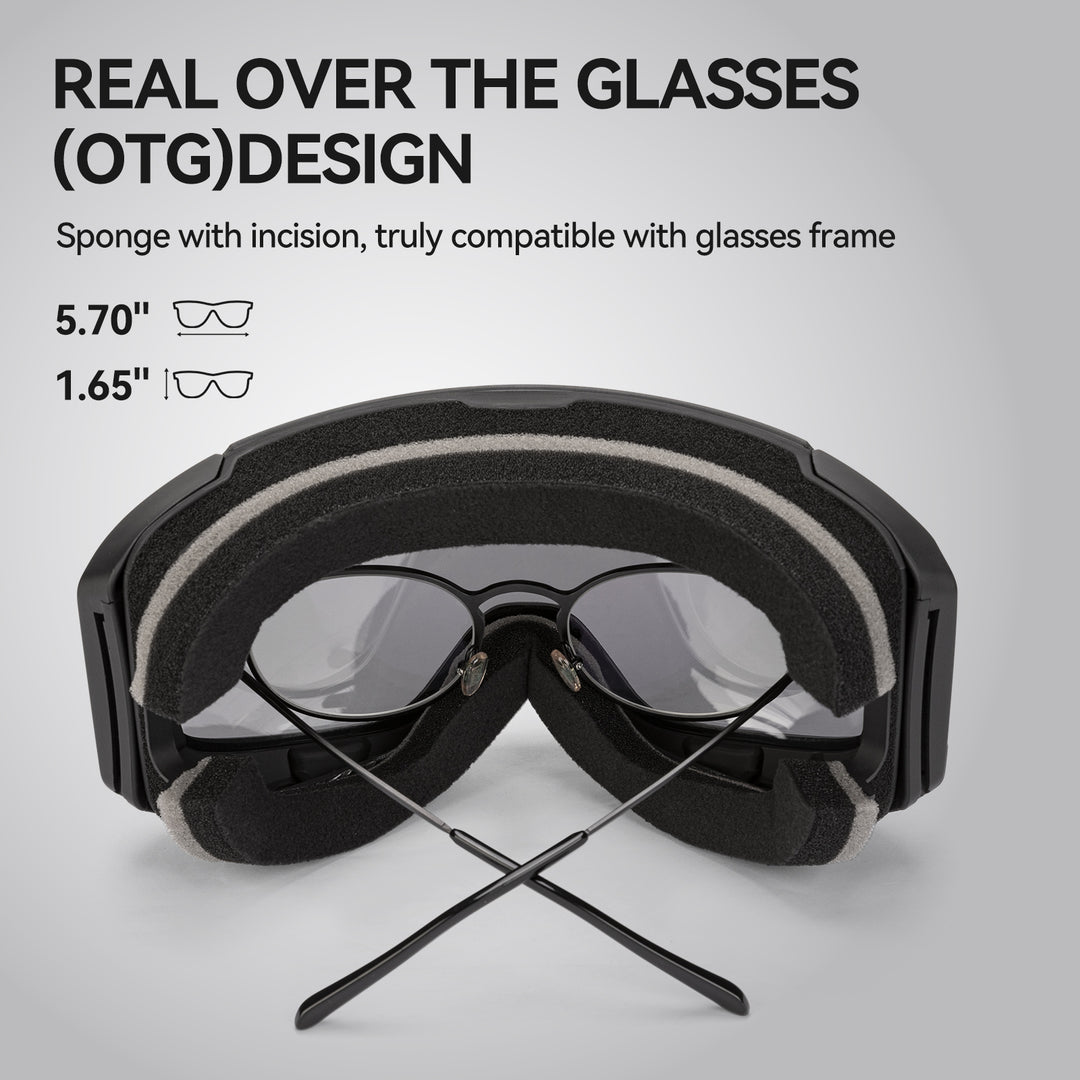 Premium Magnetic Ski Goggles – Quick-Change Lens, UV400 Protection, Anti-Fog, Explosion-Proof, Snowboard Ski Glasses