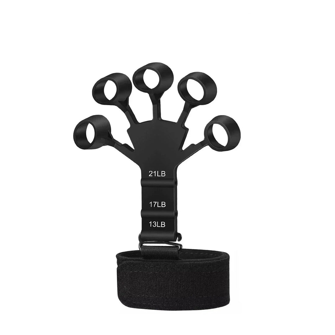 Premium Finger Strengthener & Hand Exerciser - 5 Resistance Levels for Grip, Finger, and Wrist Training - Durable Silicone