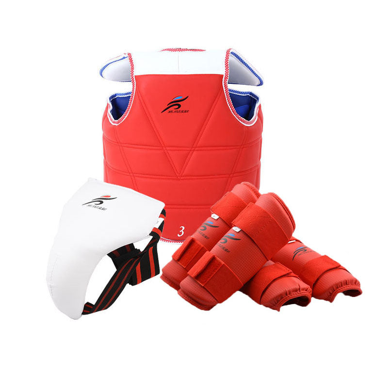 Premium ITF Taekwondo Sparring Gear Set – Helmet, Leg, Arm & Chest Protection, Karate Boxing Uniform, Professional Martial